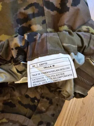 Pantalón Traje tormenta Gore-Tex Ejercito