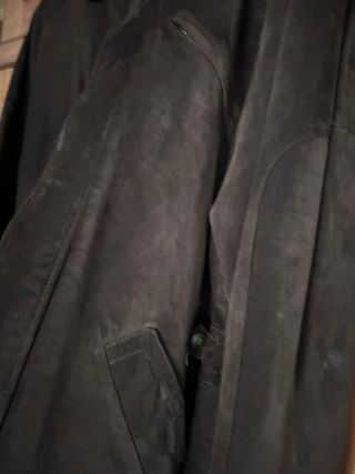 Chaqueta de piel hombre marrón