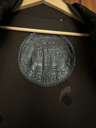 Chaqueta de piel hombre marrón