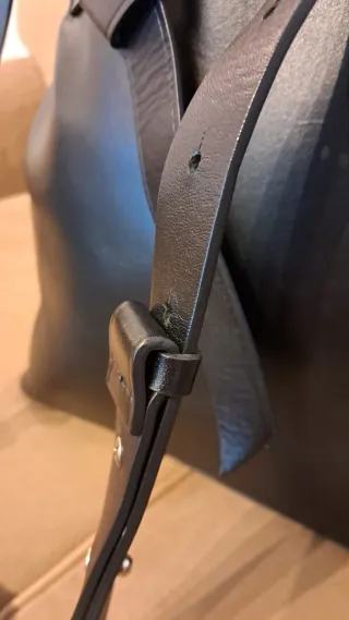 Bolso Massimo Dutti Negro Piel