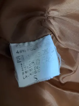 Giubbotto donna marrone/oro con cappuccio