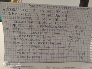 Andamio europeo Consmet 1m