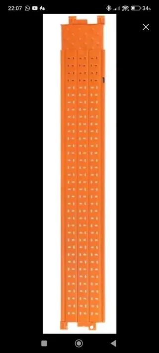 Andamios con bandejas de 2 metros