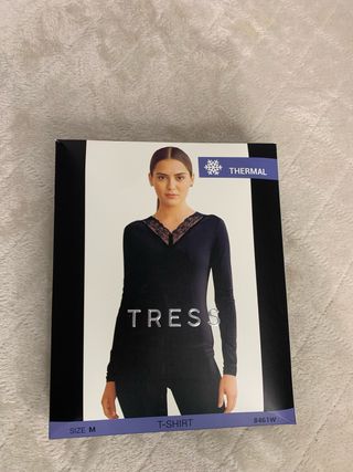 Camiseta Térmica Tress Negra Tallas variadas