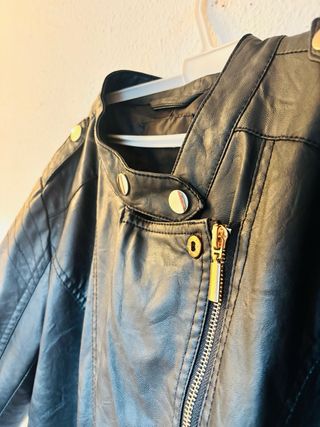 Chaqueta Biker Negra Atmosphere Talla M