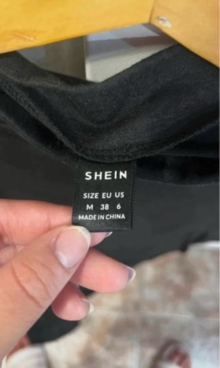 Vestido largo negro Shein