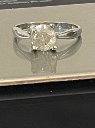 Anillo Oro 18k Diamante Natural 1.76 Ct G/I1