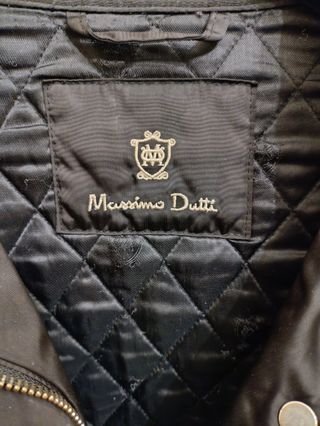 Abrigo acolchado Massimo Dutti negro