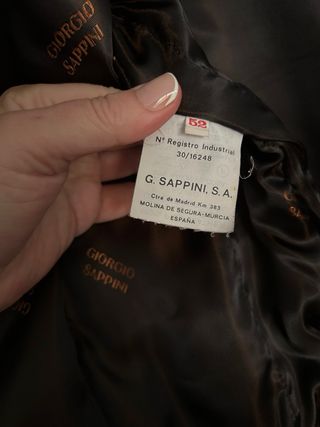 Chaqueta de piel hombre marrón