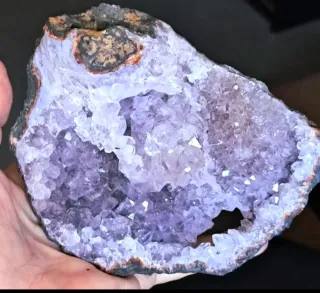 Drusa di quarzo ametista