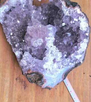 Drusa di quarzo ametista