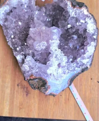 Drusa di quarzo ametista