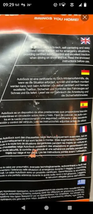 Cadenas Textiles Autosock 695.