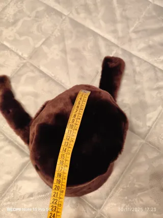 Gorro de pelo marrón