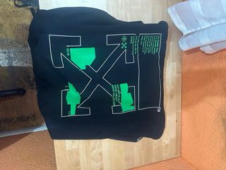 Felpa Off-White nera con stampa Golden Ratio