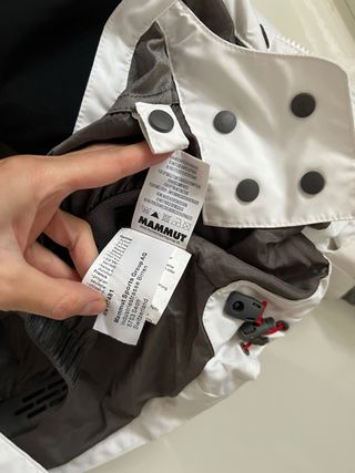 Giacca montagna sci Mammut uomo S colore bianco