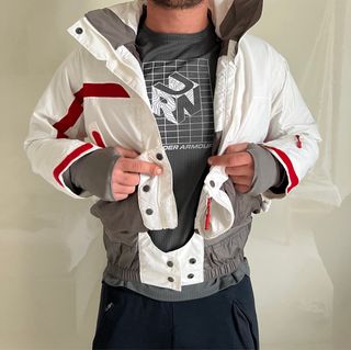 Giacca montagna sci Mammut uomo S colore bianco