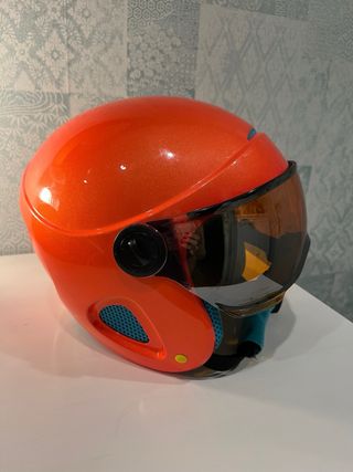 Casco Esquí Infantil H450 53-56cm Naranja