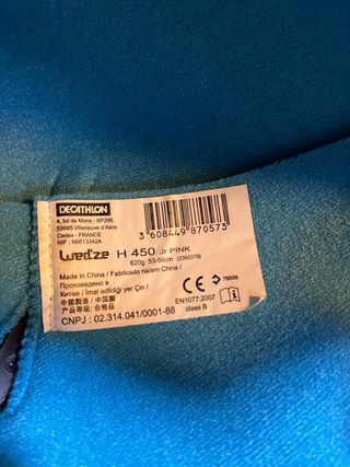 Casco Esquí Infantil H450 53-56cm Naranja