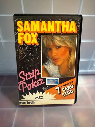 Samantha Fox Strip Poker MSX Martech