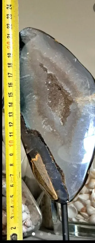 Fetta Geode Agata su Piede