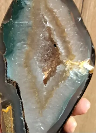 Fetta Geode Agata su Piede