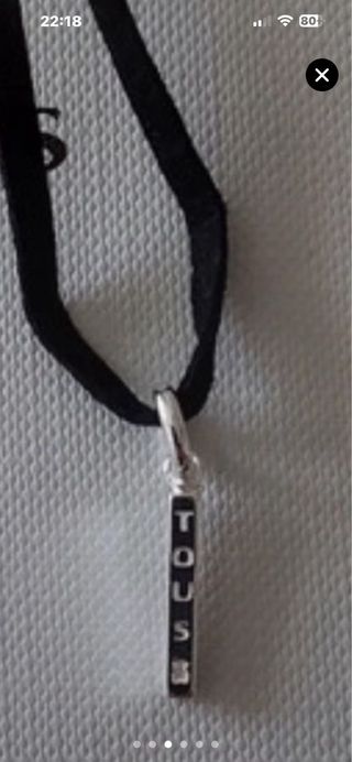 Collar Tous Lingote Plata