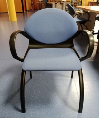 Silla confidente azul