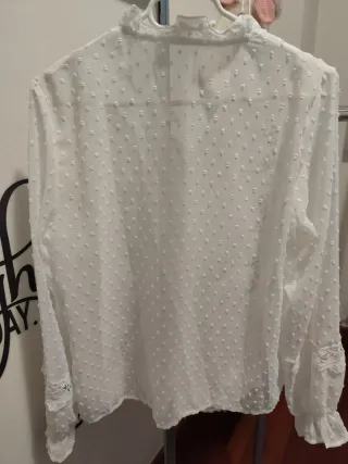 Blusa elegante cóctel/fiesta blanca