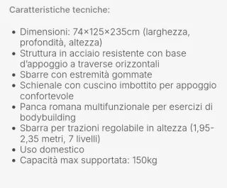 Stazione multifunzione per allenamento