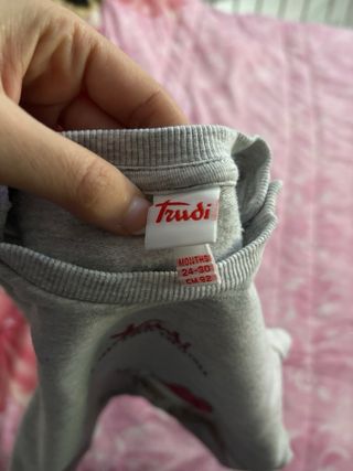 Maglietta bimba Trudi grigia con volpe natalizia