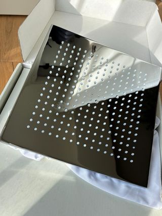 Kit soffione doccia acciaio lucido