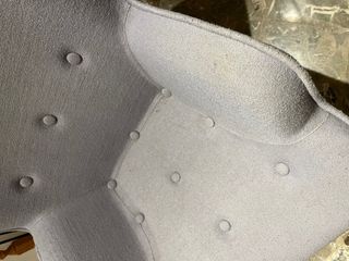 Conjunto Sillón y Reposapiés Gris Claro