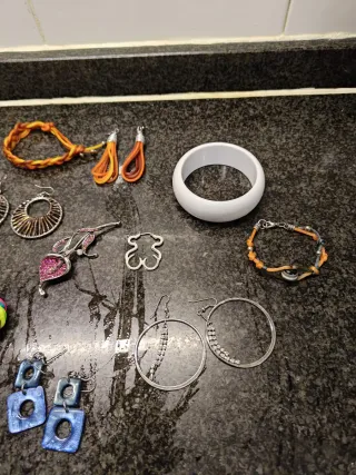 Lote de Pendientes y Anillos (algunos artesanales)