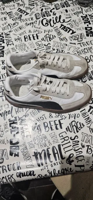 Zapatillas Puma Niños Beige/Blanco