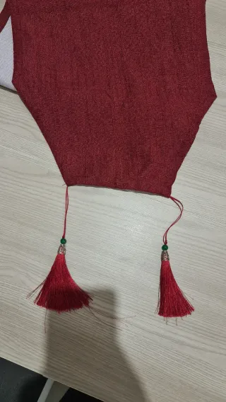 Runner da tavolo rosso 180 cm