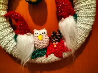 Ghirlanda Natalizia Fatta a Mano