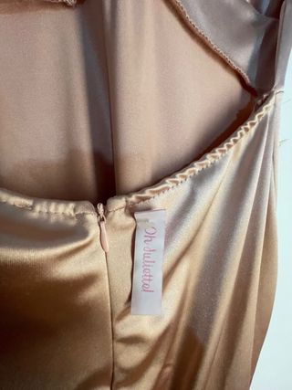 Vestido elegante Oh Juliette! Beige/Dorado