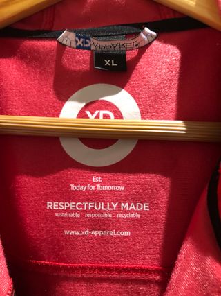 Parka náutica roja y blanca