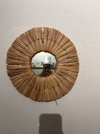 Specchi rotondi in vimini