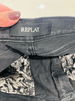 Jeans Replay donna neri taglia M/38