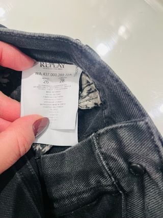 Jeans Replay donna neri taglia M/38