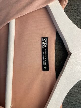 Vestido corto Zara drapeado