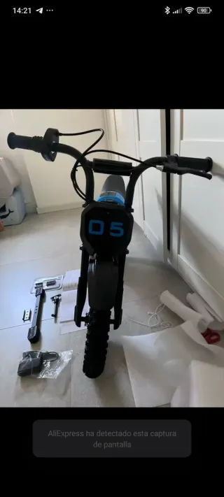 Moto Eléctrica Infantil Azul