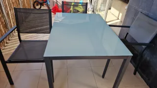 Mesa y 4 Sillas Jardín/Terraza