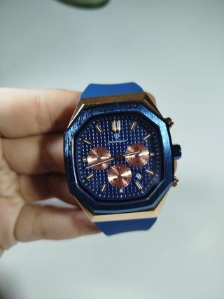 Reloj Poedagar Cronógrafo Azul 42mm
