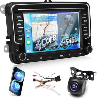 Radio VW 9” Android 15 CarPlay + Cámara