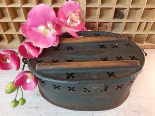 Braciere vintage in metallo