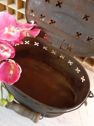 Braciere vintage in metallo