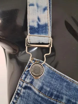 Salopette jeans pantaloncino